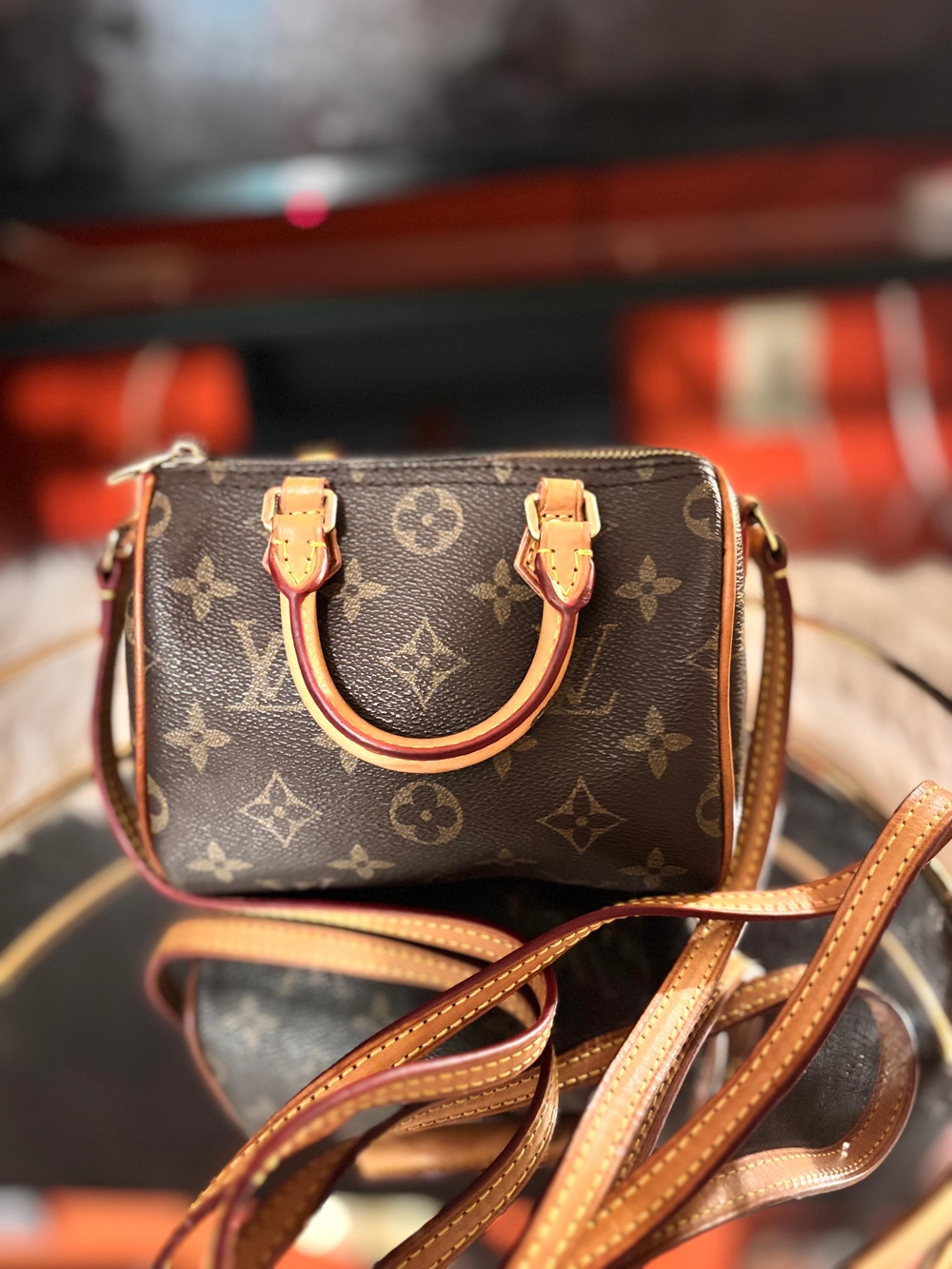 Louis Vuitton Monogram Nano Crossbody Bag - Brown